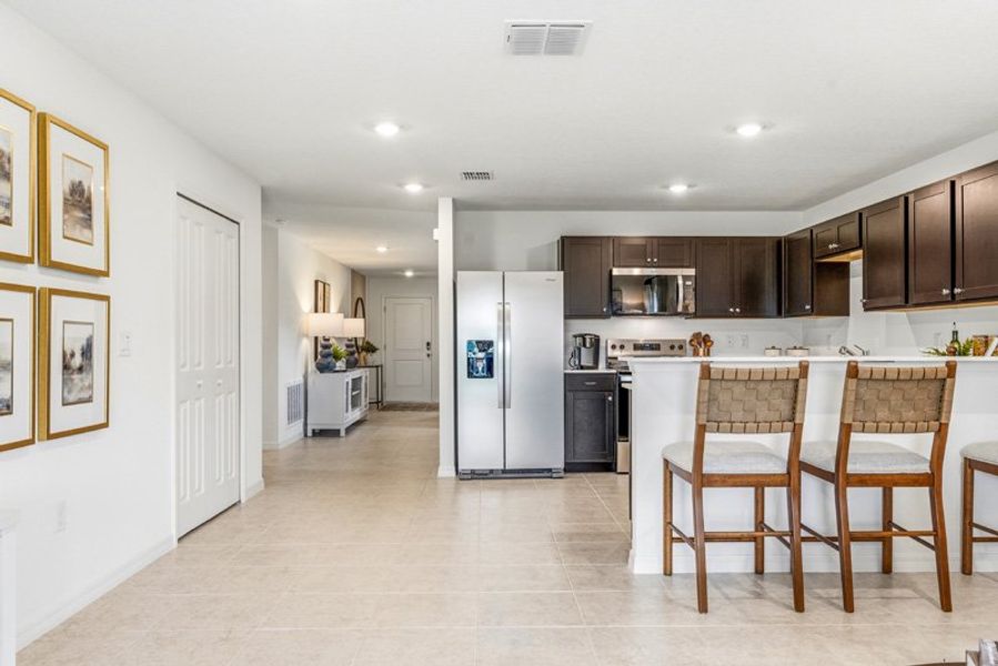 Furnished interior in a model home at Tillman Oaks in Wildwood (Image 20).