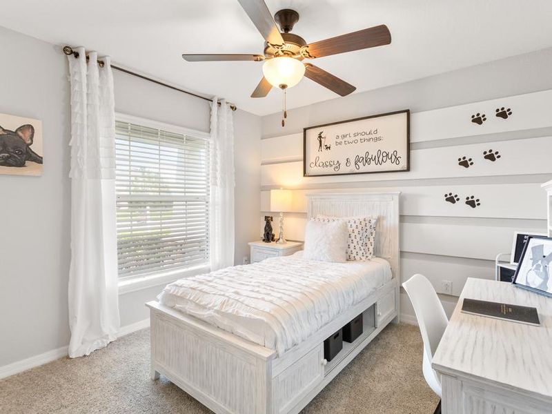 Secondary bedrooms provide space for everyone in your household - Parker model home in Parrish, FL