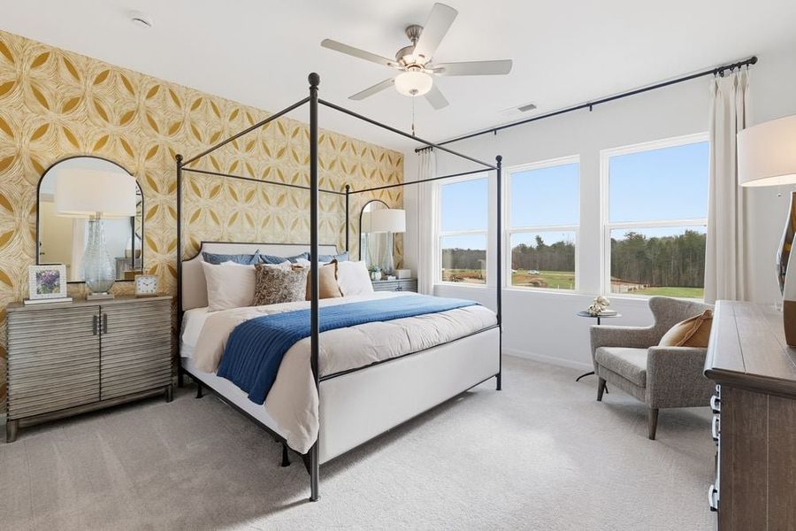 Furnished interior in a model home at Terraces at the Exchange in Indian Land (Image 19). Furnished interior in a model home at Terraces at the Exchange in Indian Land (Image 19).