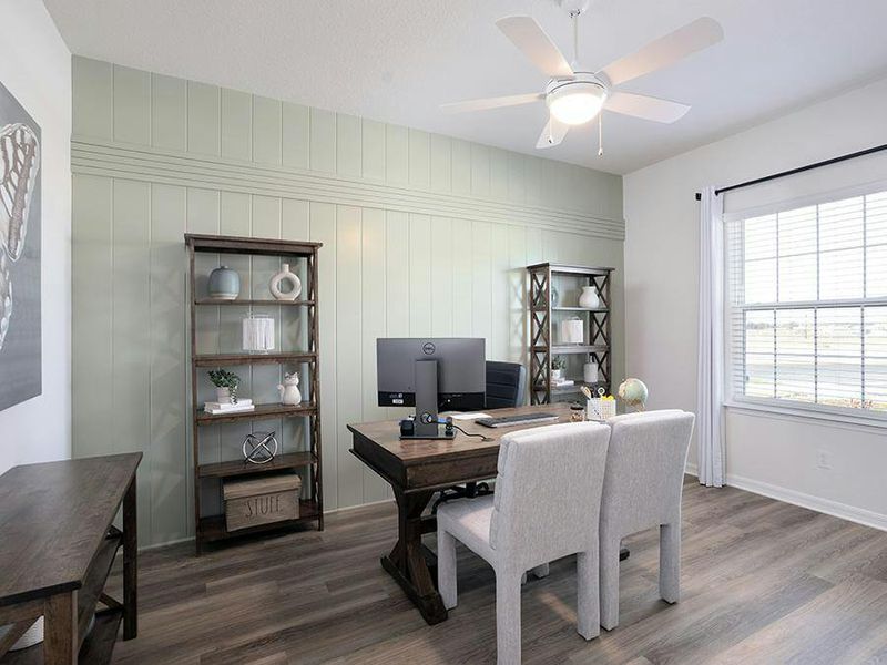 Or, for flexible uses, such as a home office - Shelby II home plan