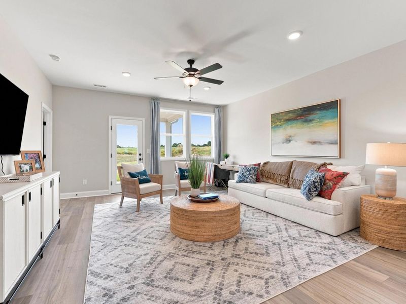 Furnished interior in a model home at Bailey Park in Fayetteville (Image 18).