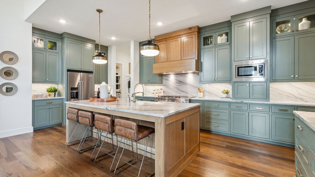 Furnished interior in a model home at The Reserve at Watters in Allen (Image 22).