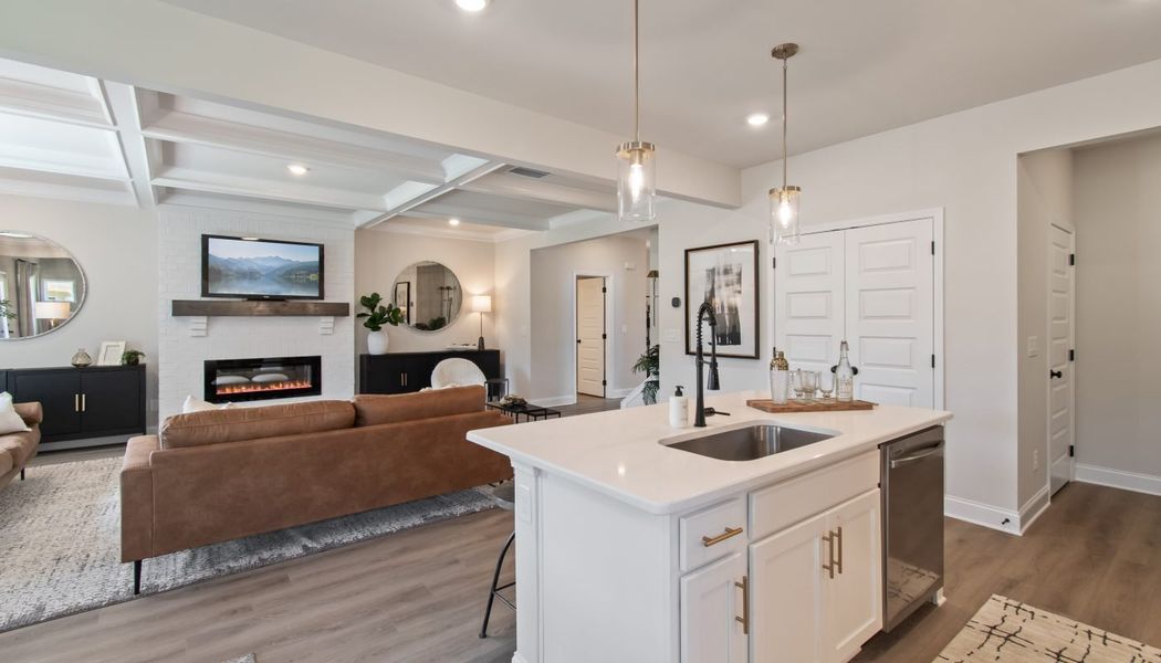 Furnished interior in a model home at Kentmere in Auburn (Image 35).