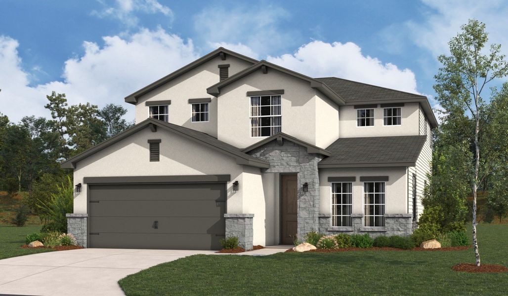 Front exterior of a home in the The Woodlands community, located in Mico, TX (Image 20).