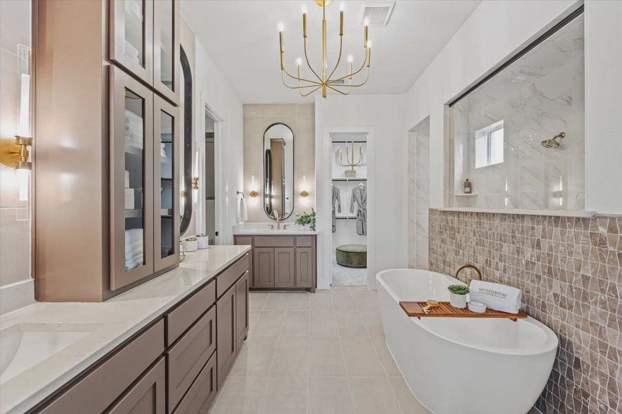 Furnished interior in a model home at Ridge Pointe Estates in Sunnyvale (Image 14).