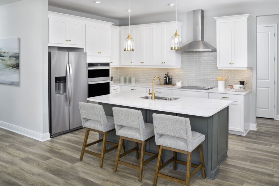 Furnished interior in a model home at Windwater in Parrish (Image 7).
