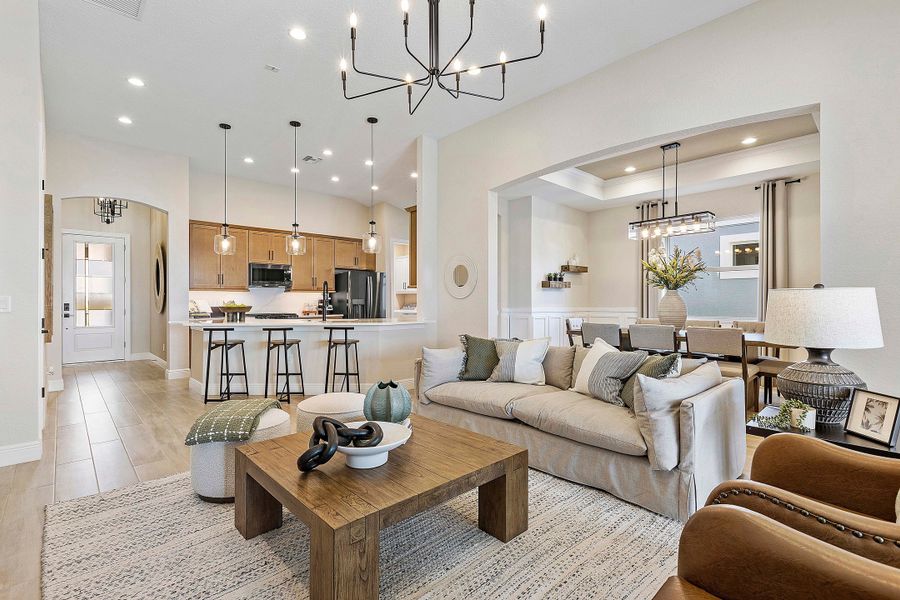 Furnished interior in a model home at The Sanctuary – Resort Collection in Punta Gorda (Image 33).