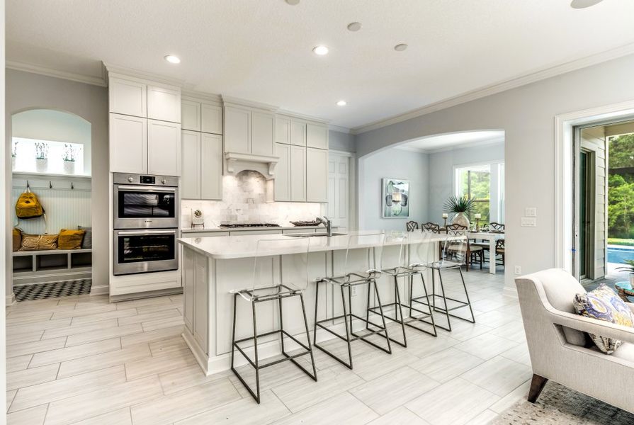 Furnished interior in a model home at Coral Ridge at Nocatee in Ponte Vedra (Image 16).