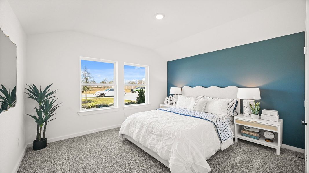 Furnished interior in a model home at Riverside Estates in Mont Belvieu (Image 26).