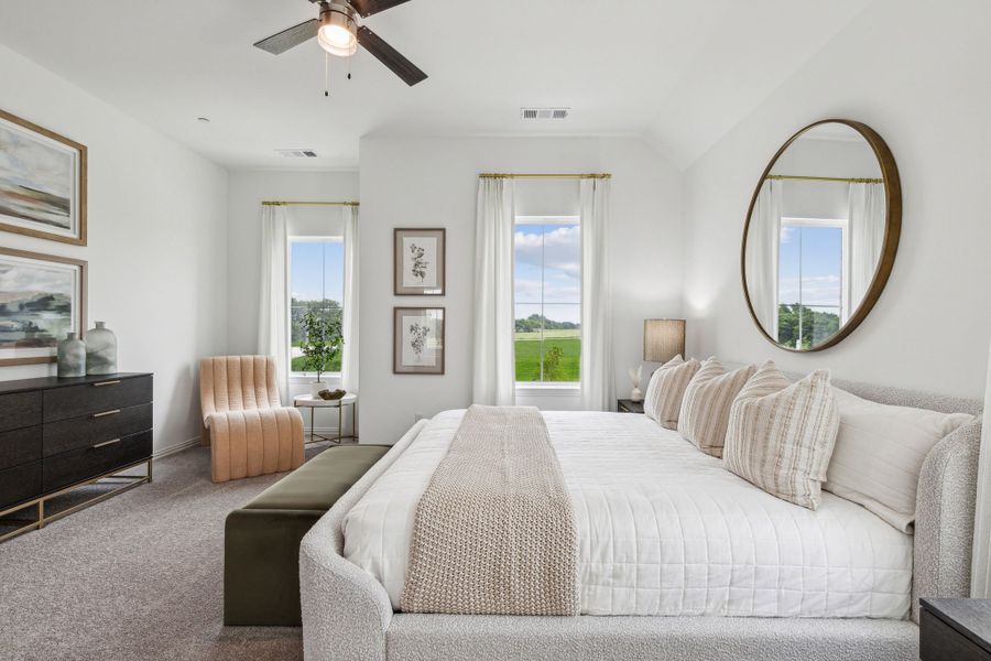 Furnished interior in a model home at Painted Tree - Woodland District in McKinney (Image 28).
