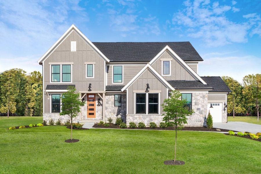 Front exterior of a home in the Watson at Flowers Plantation community, located in Clayton, NC (Image 28).