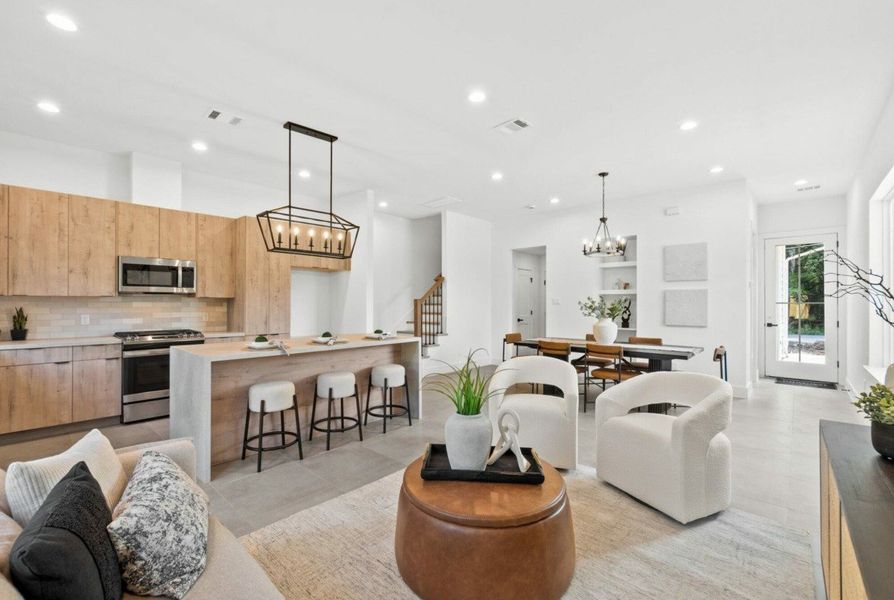 Furnished interior in a model home at Cebra Court in Houston (Image 18).
