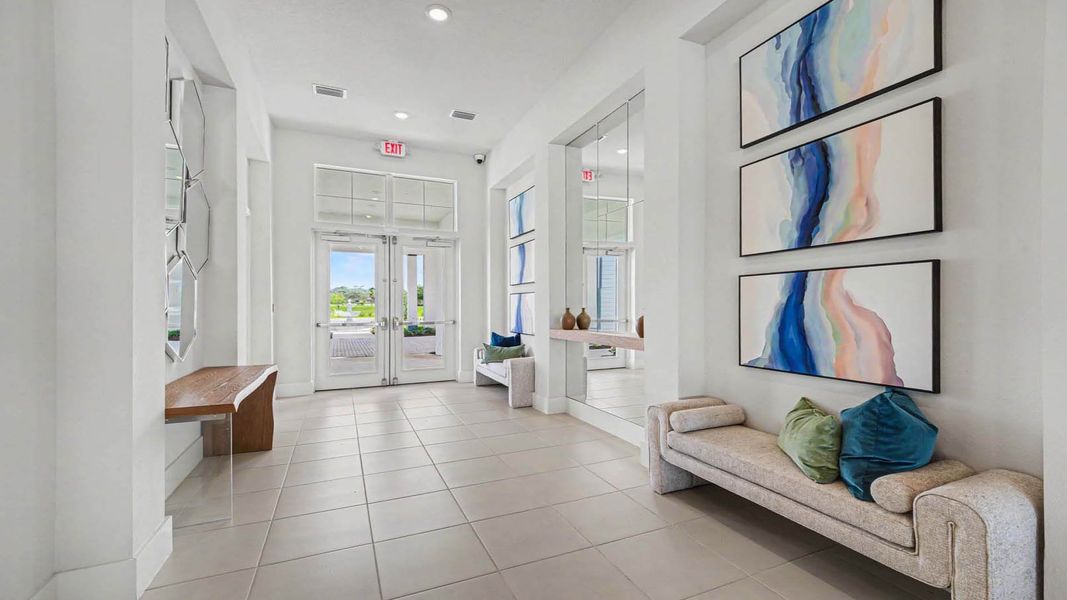 Furnished interior in a model home at Creekside in Fort Pierce (Image 9).