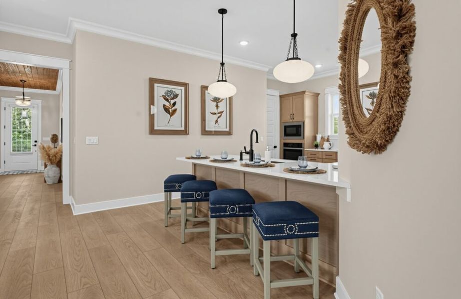 Furnished interior in a model home at King's Landing in Panama City (Image 16). Furnished interior in a model home at King's Landing in Panama City (Image 16).
