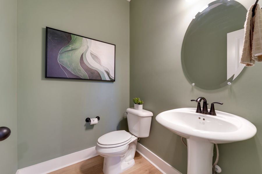 Furnished interior in a model home at Brush Creek in Fairview (Image 7).