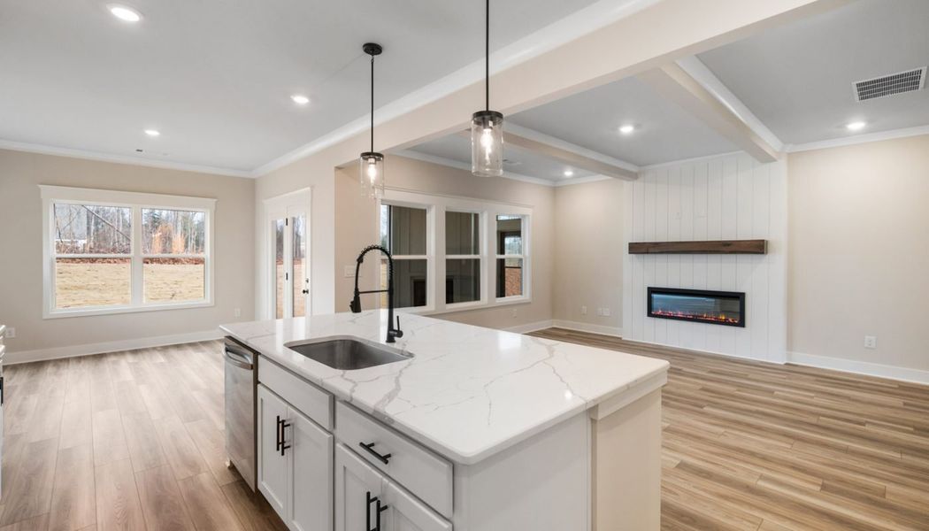 Furnished interior in a model home at Garland Meadows in Cartersville (Image 20).