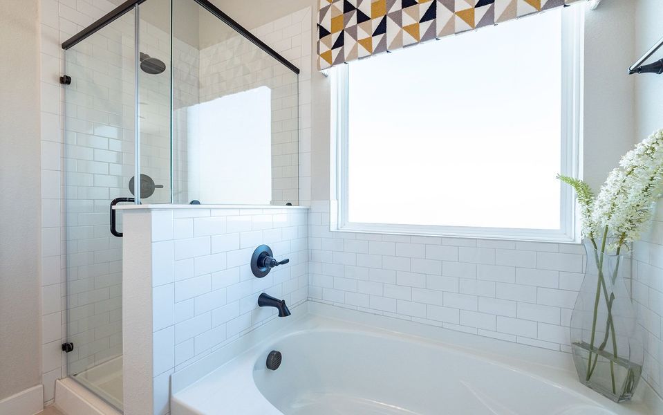 Furnished interior in a model home at The Grove in Sherman (Image 31).