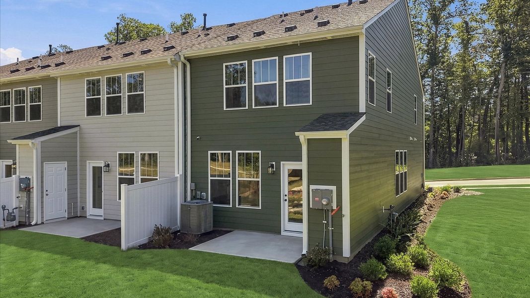 Established charm meets functional outdoor living with a spacious and private backyard located in Hendersonville, NC