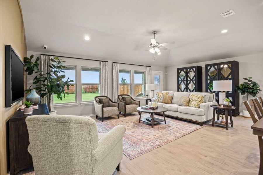 Furnished interior in a model home at Myrtle Creek in Waxahachie (Image 7).