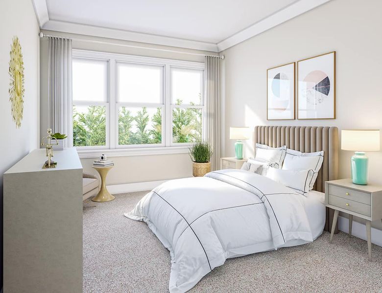 Furnished interior in a model home at Chatham Park in Pittsboro (Image 61).