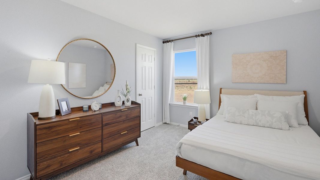 Furnished interior in a model home at Eagles Landing in Waco (Image 20).