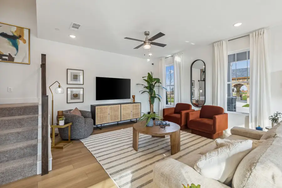 Furnished interior in a model home at Village on Main Street in Frisco (Image 8).