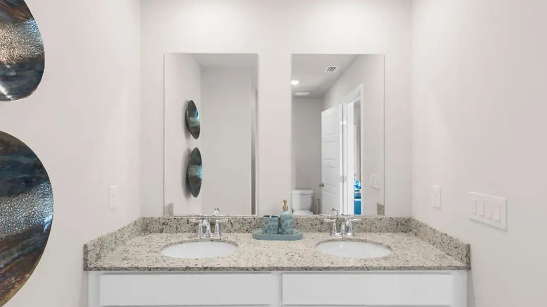 Furnished interior in a model home at Horseman's Bluff in Tallahassee (Image 28). Furnished interior in a model home at Horseman's Bluff in Tallahassee (Image 28).