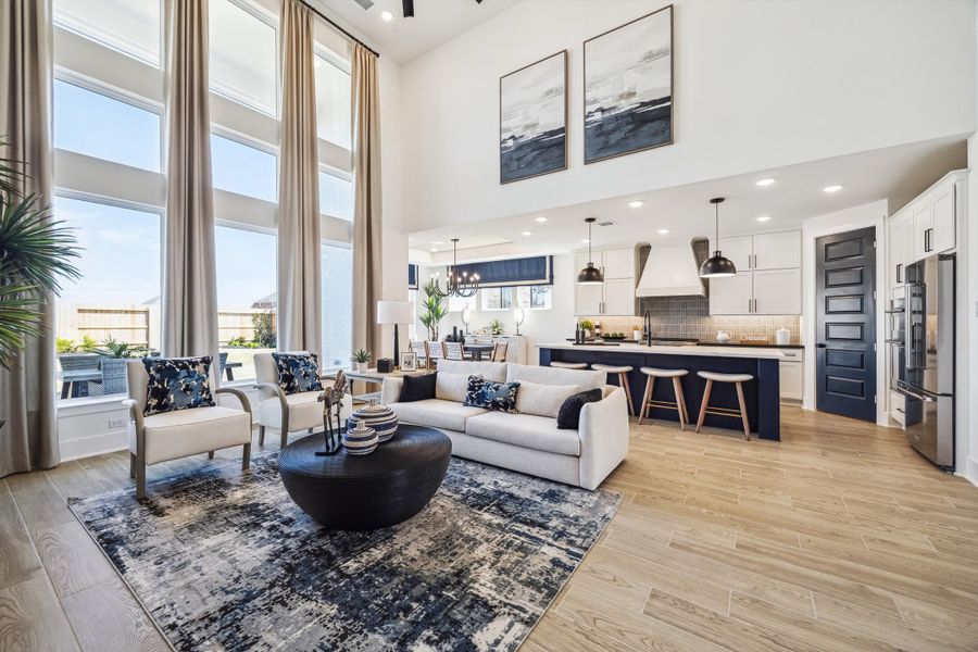 Furnished interior in a model home at Brookewater - 55' in Rosenberg (Image 6).