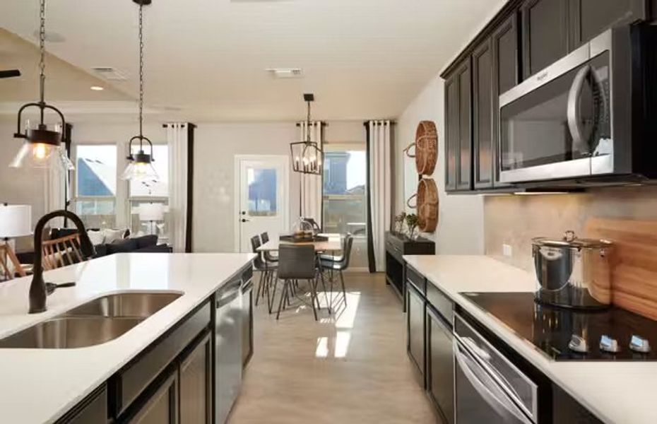 Furnished interior in a model home at Summerlyn in Leander (Image 16).