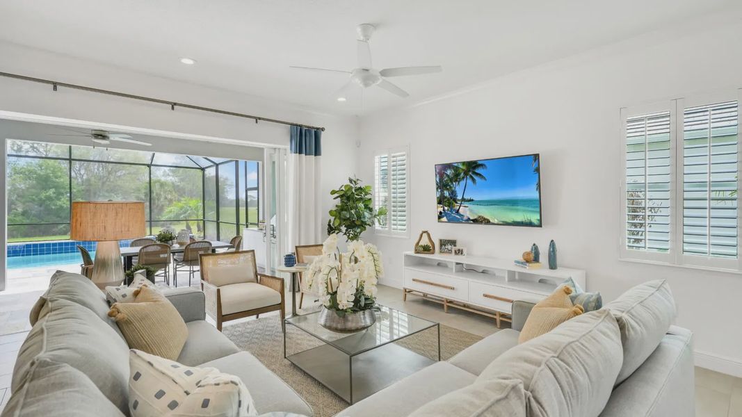 Furnished interior in a model home at Avelina in Venice (Image 5). Furnished interior in a model home at Avelina in Venice (Image 5).