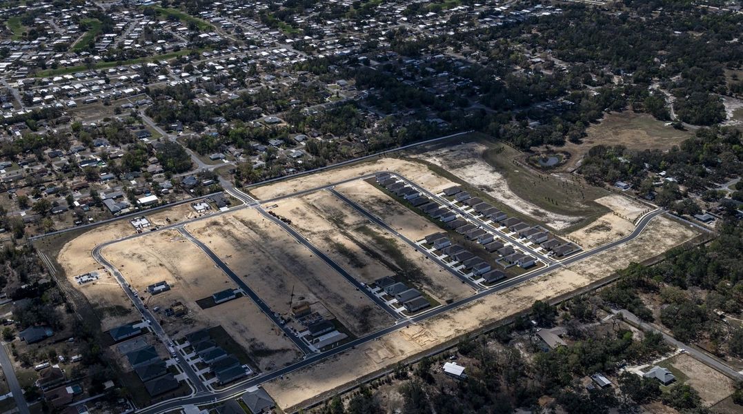Site preparation and early development at Pinecone Reserve in Brooksville, FL (Image 9).