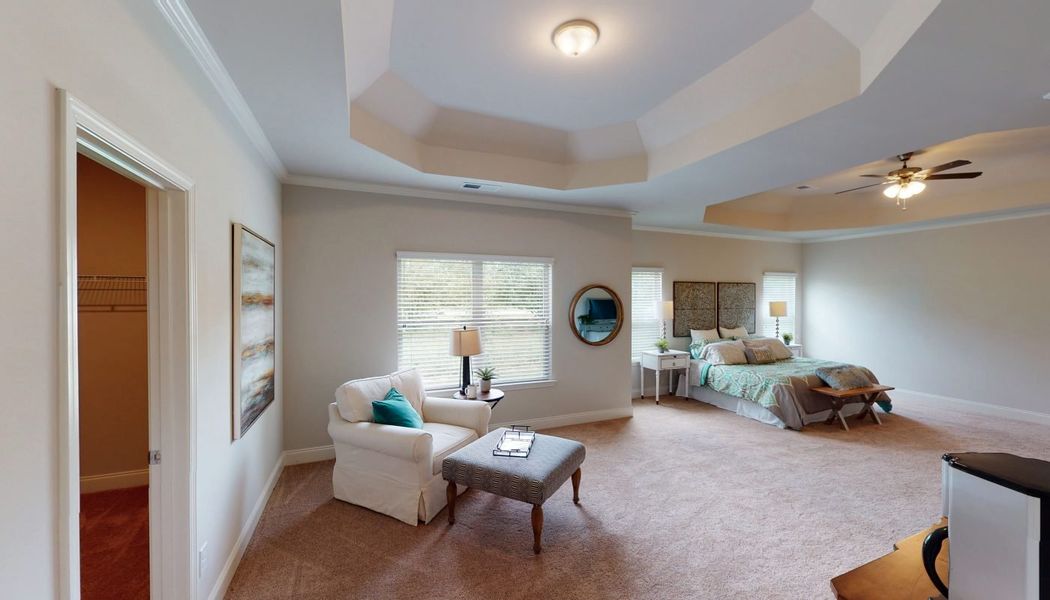 Furnished interior in a model home at Oak Mountain View in Carrollton (Image 26). Furnished interior in a model home at Oak Mountain View in Carrollton (Image 26).