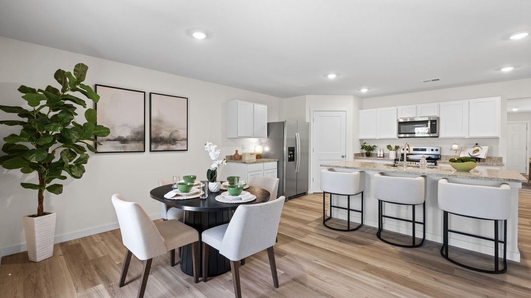 Furnished interior in a model home at Timber Creek in Rossville (Image 23).