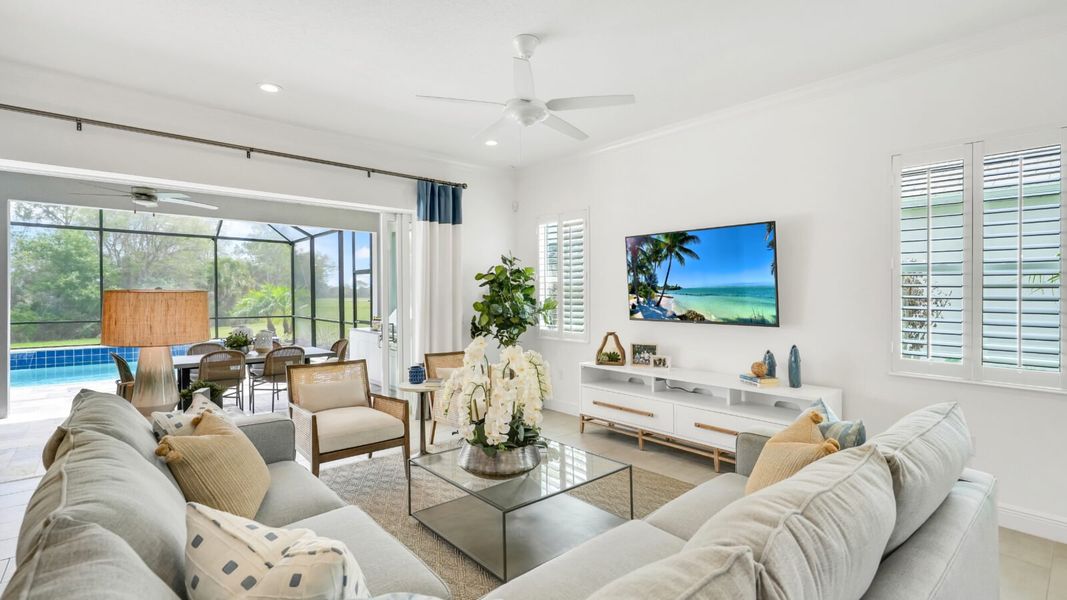 Furnished interior in a model home at Avelina in Venice (Image 6).