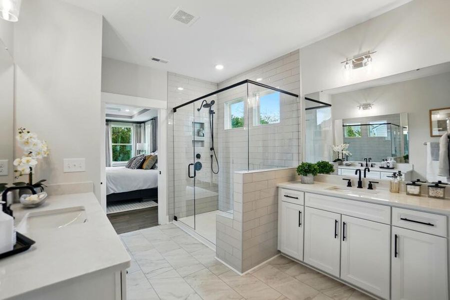 Furnished interior in a model home at Heritage - 55+ Community in Indian Trail (Image 26). Furnished interior in a model home at Heritage - 55+ Community in Indian Trail (Image 26).