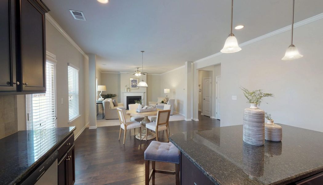 Furnished interior in a model home at Westbury in Griffin (Image 23).