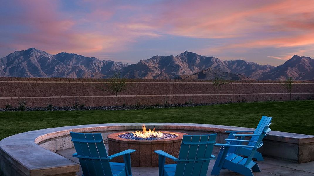 Alamar Discovery Amenity Moonbeam Patch Park Firepit Dusk