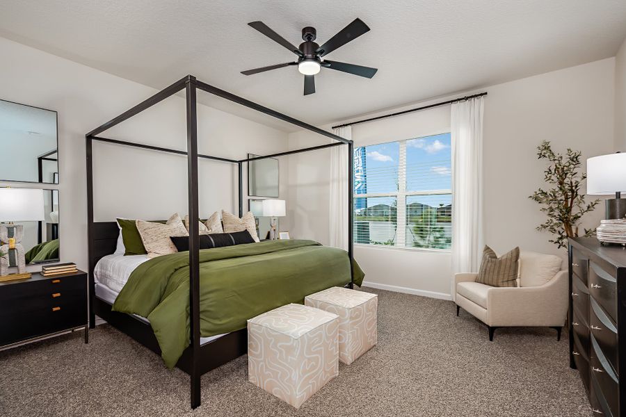 Primary Bedroom | Gardens at Waterstone in Palm Bay, FL | Landsea Homes