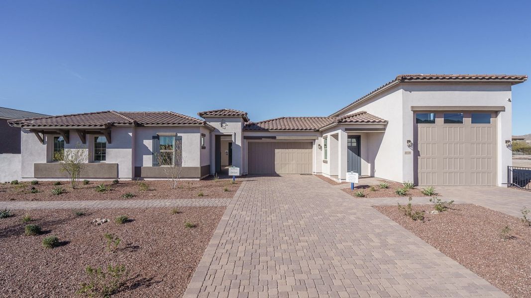 Front exterior of a home in the The Foothills at Arroyo Norte community, located in New River, AZ (Image 2). Front exterior of a home in the The Foothills at Arroyo Norte community, located in New River, AZ (Image 2).