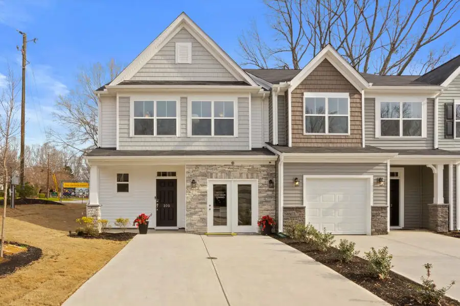 Front exterior of a home in the East Main Townes community, located in Spartanburg, SC (Image 3).