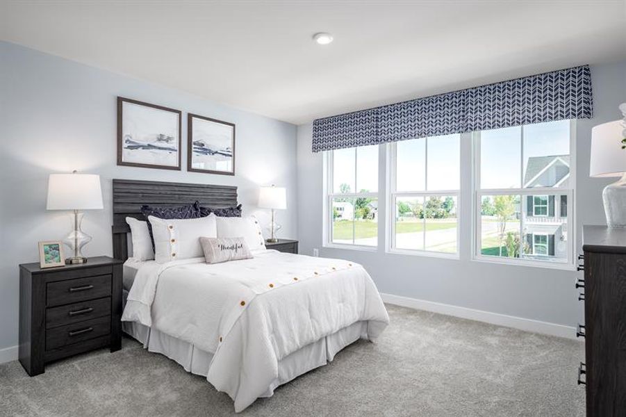 Furnished interior in a model home at Berkeley Villas in Spartanburg (Image 9).