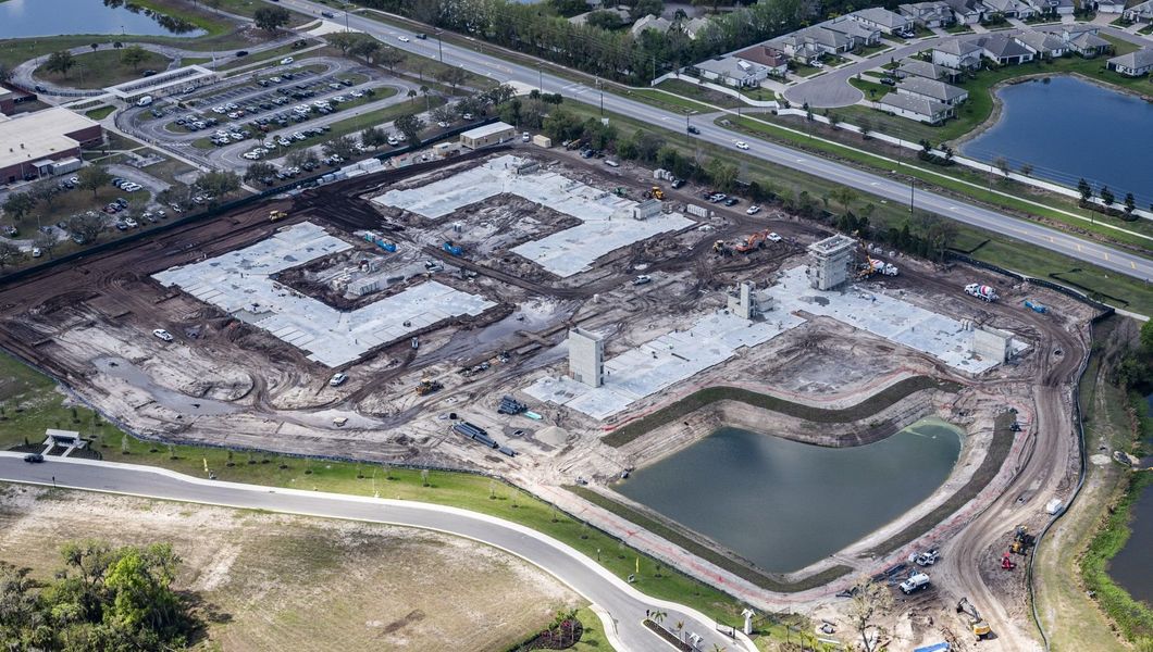 Site preparation and early development at River Preserve Estates in Parrish, FL (Image 9).