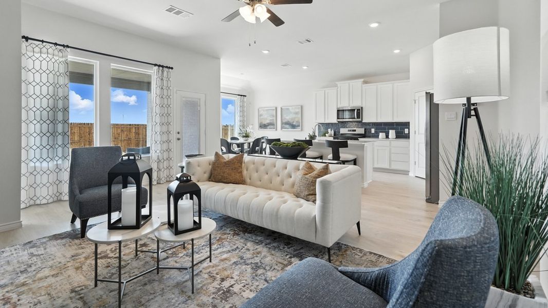 Furnished interior in a model home at Morning Ridge in Princeton (Image 23).