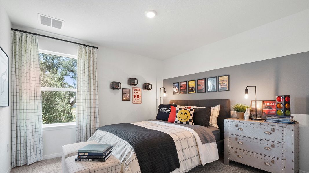 Furnished interior in a model home at Rosenbusch Ranch in Leander (Image 95).