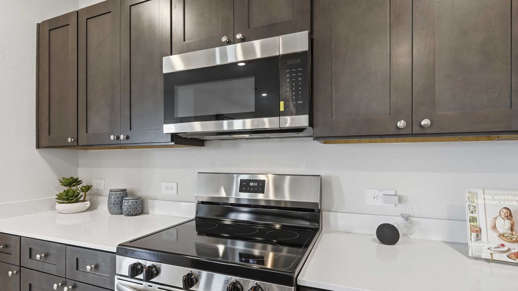 Furnished interior in a model home at Northspur in Terrell (Image 8).