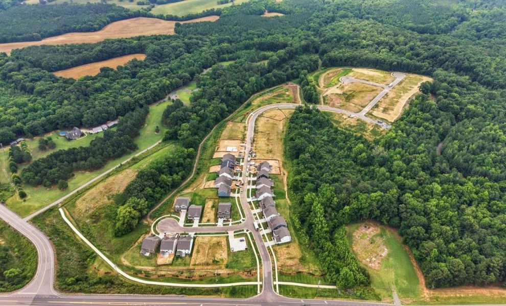 Aerial view of the Ashton Park community in Monroe, NC, showing layout and nearby surroundings (Image 11).