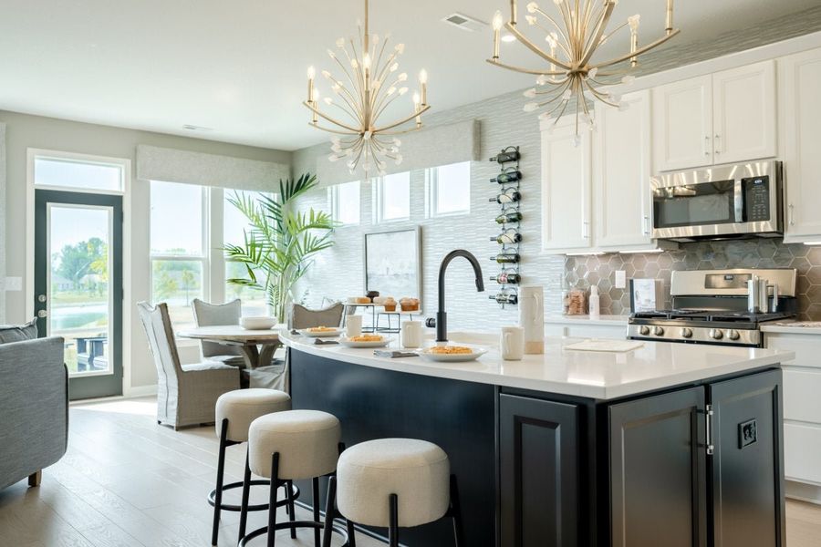 Furnished interior in a model home at Laurel Farms in Dallas (Image 11).