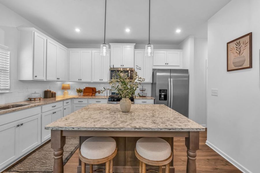 Furnished interior in a model home at The Overlook at Factory Shoals in Mableton (Image 11).