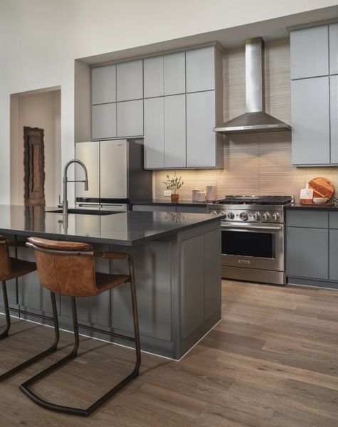 Furnished interior in a model home at Heights at San Gabriel in Georgetown (Image 11). Furnished interior in a model home at Heights at San Gabriel in Georgetown (Image 11).