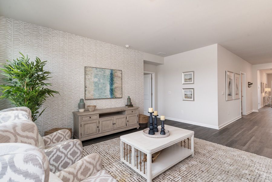 Furnished interior in a model home at Kingston Bay in Conway (Image 21).